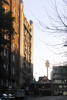 quiet little backstreet and the sydney tower in background